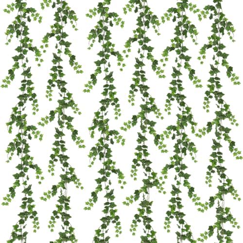 RECUTMS 6 Pack Artificial Vines Ivy Garland Fake Vines for Room Decor 6.3Ft by RECUTMS