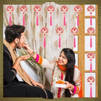 AceOrbit 24 Pcs Rose Red Lotus Diwali Hanging Decorations for Home - Image 6