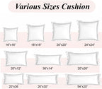 Ridhi White with White Scalloped 100% Cotton Throw Pillow Covers 24x24 Inch - Image 6