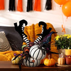 Daifunli Halloween Table Centerpieces Decorations, Witch Boot and Pumpkin - Image 4
