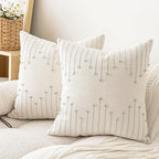 LILEPOY Boho Throw Pillow Covers 20x20 Farmhouse Decorative Pillow case by LILEPOY