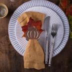 Roshtia 24 Pcs Wooden Fall Napkin Rings Thanksgiving, Pumpkin - Image 7
