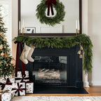 N&T NIETING 6FT Christmas Norfolk Pine Garland Real Touch Pine Artificial Faux Greenery Garlands Winter Christmas Garland for Table Mantle Fireplace Holiday Indoor Outdoor Xmas Decorations (1 Pcs) - Image 2