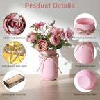 3 Pcs Mason Jar Table Centerpieces for Dining Room with Wood Tray&Led Light - Image 2