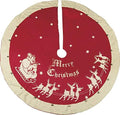 Primitives by Kathy Red Vintage Christmas Tree Skirt by PrimitivesbyKathy