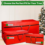 WFK 2 Pack 5FT Christmas Tree Storage Bag Waterproof Xmas Tree Bag Red - Image 6