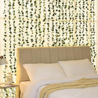BLEUM CADE 12Pcs 16.4Ft Fake Flower Garland Faux Rose Vines with Lights - Image 3