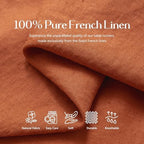 100% Pure French Linen Table Runner (Caramel,14x90 Inch) - Image 3