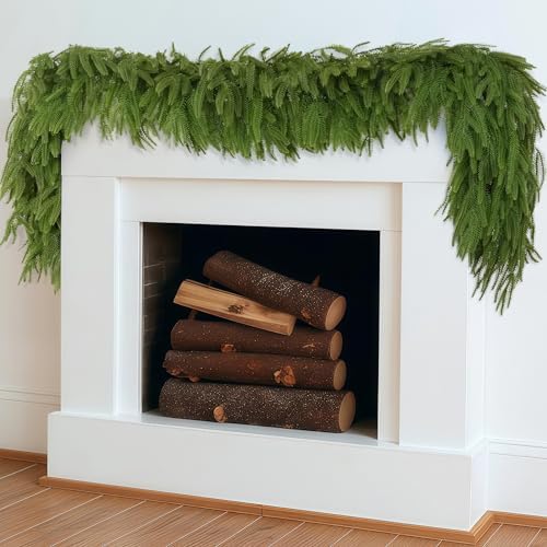 4 Pcs 6 FT Christmas Garland, Artificial Norfolk Pine Garland by LVZHIYUAN