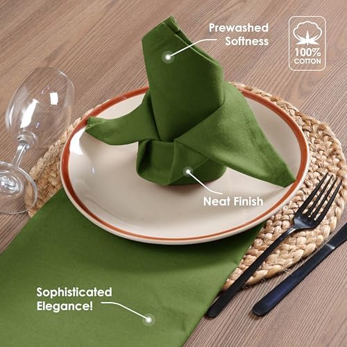 Mint Green Cloth Dinner Napkins 17 x 17 Inch, Soft, Absorbent, Reusable, Washable, Durable, Set of 12 - Ideal for Spring, Summer, Easter, Baby Showers, Weddings, Everyday Use - Image 4