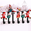 Hicarer Set of 6 Christmas Stocking Hooks for Mantle, Metal Holders for Hanging Stockings, Stocking Hangers for Fireplace for Christmas Decorations (Santa) by Hicarer