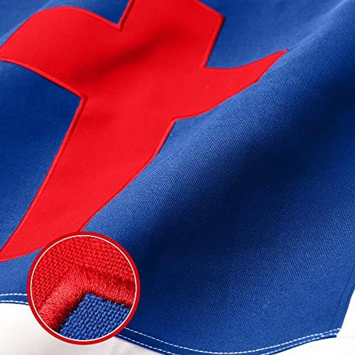 G128 Christian Flag | 2.5x4 Ft | StormFlyer Series Embroidered 220GSM Spun Polyester | Religious Flag, Embroidered Design, Indoor/Outdoor, Brass Grommets, Heavy Duty, All Weather by G128LLC