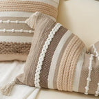 BlissBlush Decorative Lumbar Throw Pillow Cover 12x20 Boho Brown Accent Cushion for Couch Sofa Farmhouse Pillowcase for Bedroom Living Room Home Décor Cover ONLY - Image 3