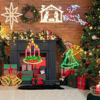 TRWYMZ Christmas Decorations - 16" Christmas Window Silhouette Lights - Image 2