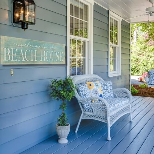 Welcome Beach House Pallet Wood Entryway Sign - Image 5