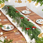 6 FT Christmas Norfolk Pine Garlands, Winter Decor Real Touch Pine Garland, Artificial Greenery Xmas Garland for Holiday, Table, Wall, Fireplace, Mantel, Indoor & Outdoor Decoration (1 Pack, 6 FT) - Image 4