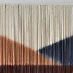Jakalin Macrame Wall Decor Geometric Dip Dyed Tapestry Home Decor 57"x39" - Image 7