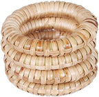 Goroly Home Rattan Napkin Rings Set of 24, Bulk Natural Round Woven Napkin Holders for Wedding Party Decoration - Image 7