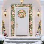 Garvee 9 ft Christmas Garland with Lights for Mantle, Rose Gold - Image 6