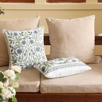 ISAENNE Designer Linen Throw Pillow Cover,Set of 2,20"x12"-Mosella D - Image 7