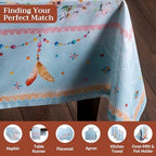 Maison d' Hermine Table Cloth Square Table Reusable 100% Cotton 60"x60" - Image 4