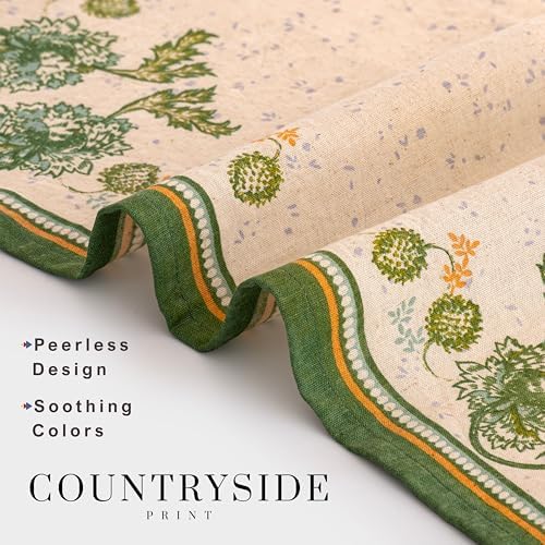 FINGERCRAFT Cloth Napkins Set of 12 Cotton Linen, 20x20 Inch, Country Side - Image 5