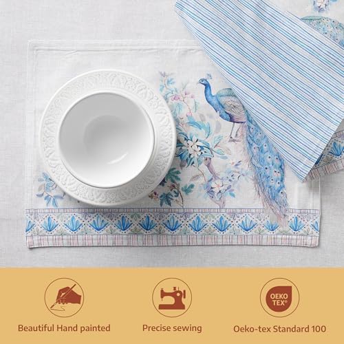 Maison d' Hermine Placemats Set of 4 Reusable 100% Combed Cotton (13"x19") - Image 2