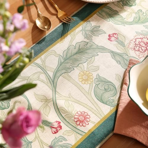 Patdrea Designer Vintage French Linen Table Runner,12"X118"-Cecilia A - Image 3