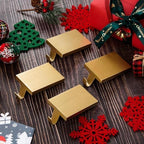 4 Pcs Christmas Stocking Holders Hanging Hooks Heavy Duty Mantel Stocking Holder Bases Weighted Metal Stocking Hangers for Shelf Fireplace Stair Xmas Party Decor (4, Gold) - Image 7
