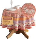 Maison d' Hermine Table Cloth Round Table Reusable 100% Cotton 69" Diameter by MaisondHermine