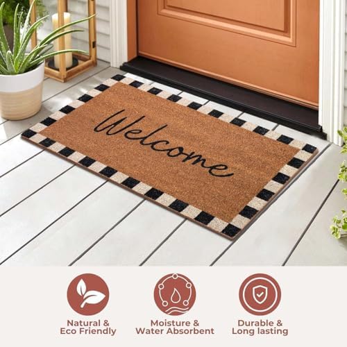 Folkulture Door Mat, Welcome Mat, Welcome Matt Outdoor Doormats - 16" x 28" - Image 3