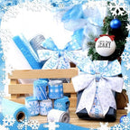 10 Pcs Winter Ribbon 4 Rolls Mesh Ribbon 6 Rolls Wired Ribbons - Image 3