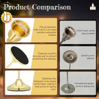 10 Sets Gold Candle Holders, 30-Pack Brass Taper Candle Holders - Image 3