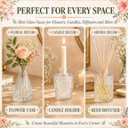 84 Pcs Glass Bud Vases in Bulk, Small Vases for Flowers, Mini Bud Vase Set, Flower Vases for Centerpieces Table Decorations, Wedding, Baby Shower, Home Decor (Clear, 84 PCS) - Image 6