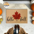 Hello Fall Door Mat, Non Slip Front Welcome Mat Outdoor Indoor 24x36 - Image 2