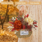 Fall Centerpieces for Tables Fall Floral Peonies Artificial Flowers in Vase - Image 6