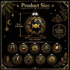Thiccywoov 9 Pcs Glass Pagan Yule Ornament for Xmas Tree 3.15" Viking Decor - Image 2