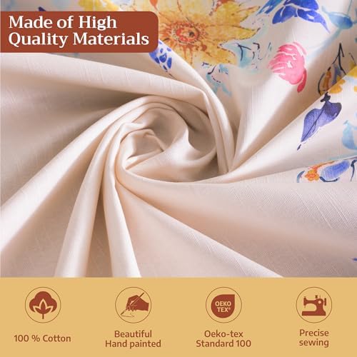 Maison d' Hermine Table Cloth Rectangle Table Reusable 100% Cotton 60"x120" - Image 3