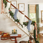 Christmas Stockings, 20 Inch Ivory and Gray Cable Knit Stockings Christmas Holiday Decoration, 6 Pack - Image 3