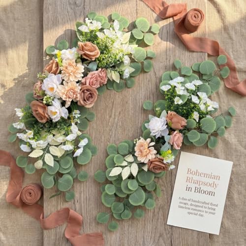 Wedding Arch Flowers 2PCS Artificial Flower Arrangements - Image 3