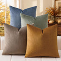 a moment Waterproof Throw Pillow Covers Set of 4,22x22 Inch Outdoor Stain Resistant Pet Friendly Pillowcases Cushion Covers for Patio Sofa and Living Room,Desert Grove by amoment