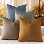 a moment Waterproof Throw Pillow Covers Set of 4,22x22 Inch Outdoor Stain Resistant Pet Friendly Pillowcases Cushion Covers for Patio Sofa and Living Room,Desert Grove by amoment