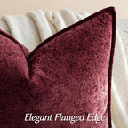 a moment Throw Pillow Covers 18X18 Inch 4 Packs,Soft Velvet Decorative Pillow Cases with 3D Ice Flower,Texture Modern Accent Cushion Covers for Sofa Couch Home Decor Classic Christmas - Image 3