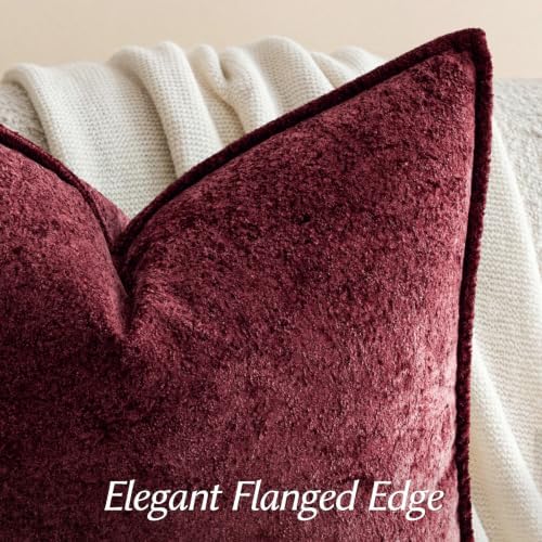 a moment Throw Pillow Covers 18X18 Inch 4 Packs,Soft Velvet Decorative Pillow Cases with 3D Ice Flower,Texture Modern Accent Cushion Covers for Sofa Couch Home Decor Classic Christmas - Image 3