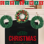 8 Pcs Christmas Wreath 10 Inch Green Artificial Wreaths DIY Faux Plain Wreaths Front Door Green Farmhouse Cabinets Wreath Indoor Outdoor Wall Decor(Fresh) - Image 4