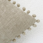 CaliTime Decorative Couch Throw Pillow Covers 22 X 22 Inches Taupe - Image 3