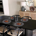 Decozen Set of 8 Doilies for Table, Lace Doilies - Rustic, Crochet, Farmhouse, Kitchen, Dining Table Centerpiece Decor - Round Christmas Placemats - 15 inch Charcoal Gray, Charcoal Fleur Collection - Image 6