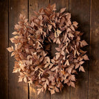 Large Artificial Maple Leaves Fall Wreath for Front Door Outside Decor - Image 7