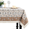 CPC Autumn Vine Tablecloth 100% Cotton 70x108 Inch Indian Block Print Rectangle Table Cover, Table Cloth for Gifting in Weddings, Halloween, Fall, Christmas, Thanksgiving by COTTONPRINTCLUB