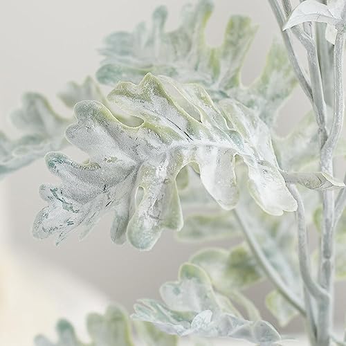 Factory Direct Craft Group of 2 Artificial Dusty Miller Sprays Fake Greenery for Summer Arrangements and Everyday Displays - 29 Inches - Image 3